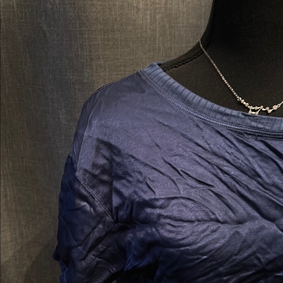 Hard Tail Forever Blue Boxy Crop Tee - Picture 3 of 4